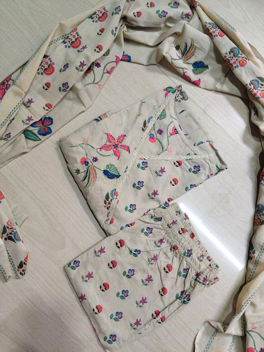 Cotton Floral Anarkali - CA56