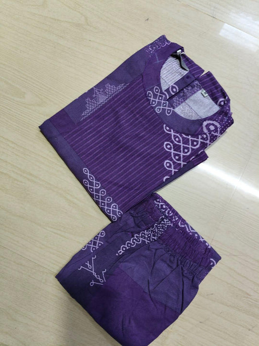 Premium Cotton A Line Kurti  VP75 (Sleeve Attached Inside)