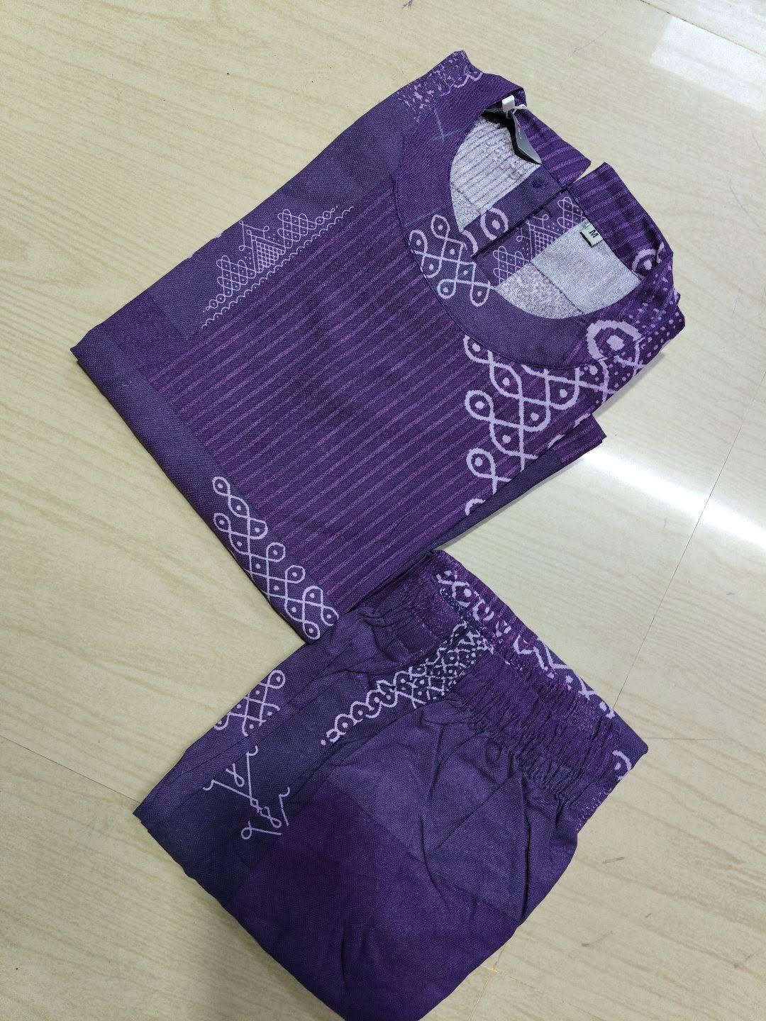 Premium Cotton A Line Kurti  VP75 (Sleeve Attached Inside)