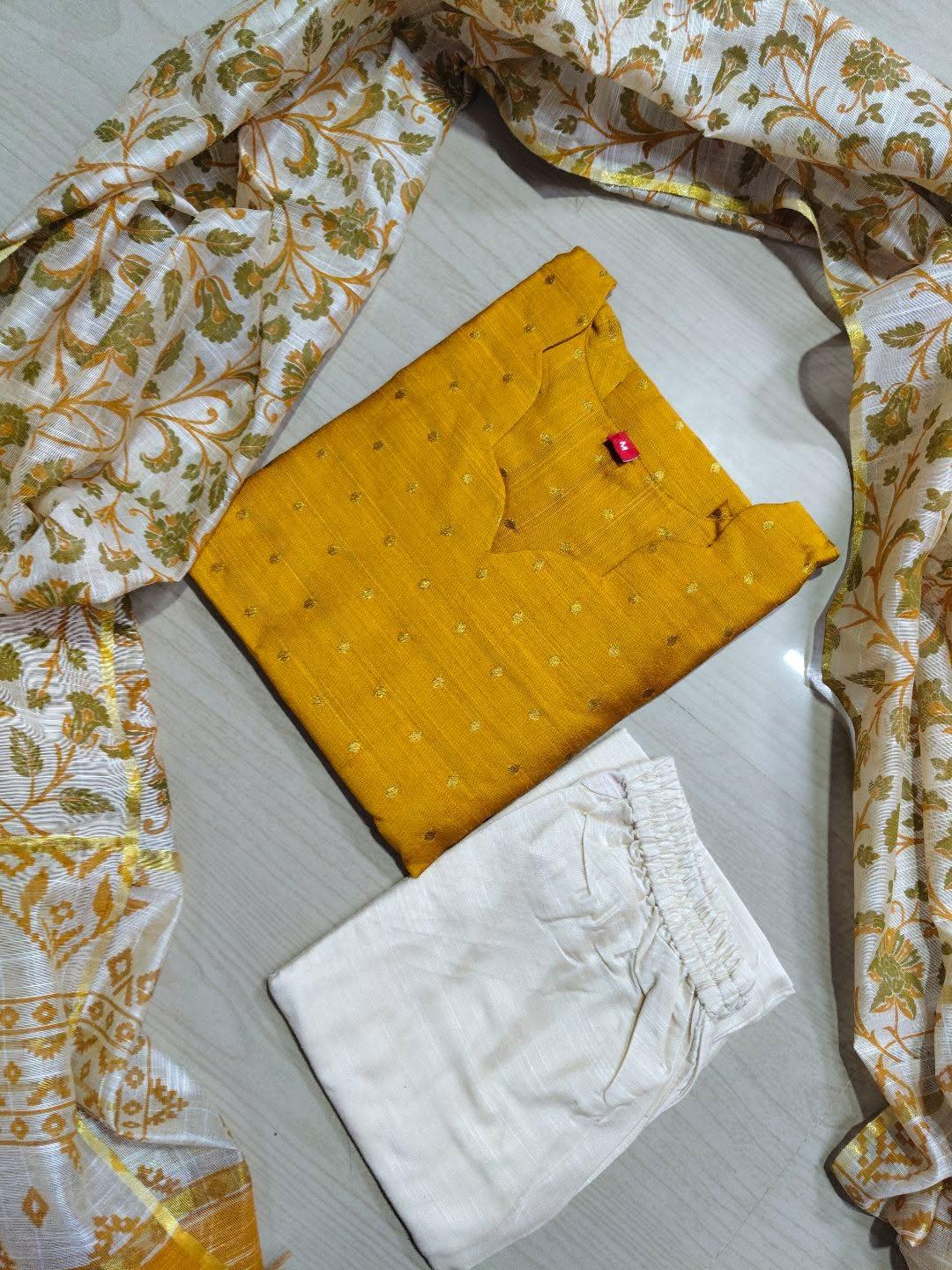 Raw Silk Kurti  Set EW100