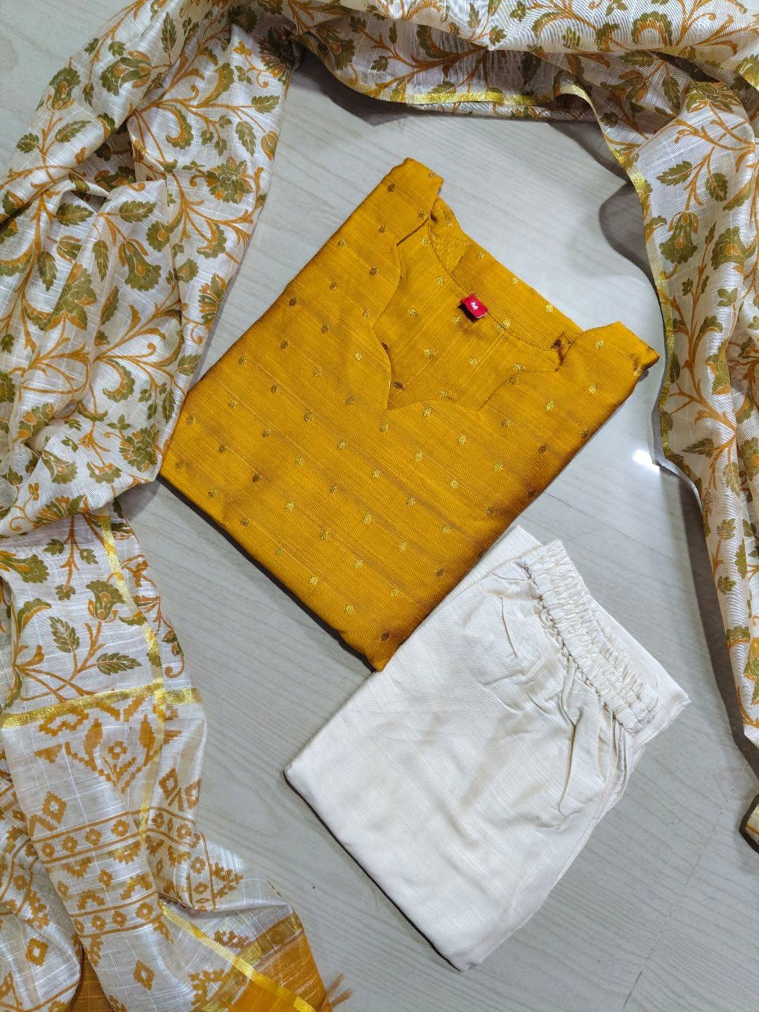 Raw Silk Kurti  Set EW100