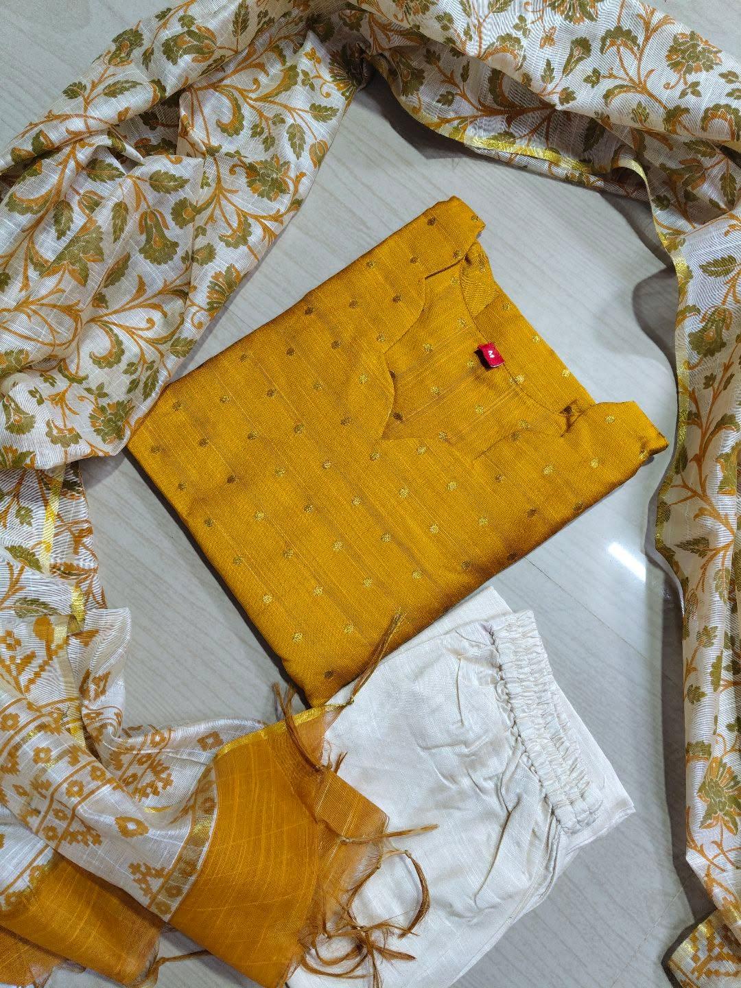 Raw Silk Kurti  Set EW100