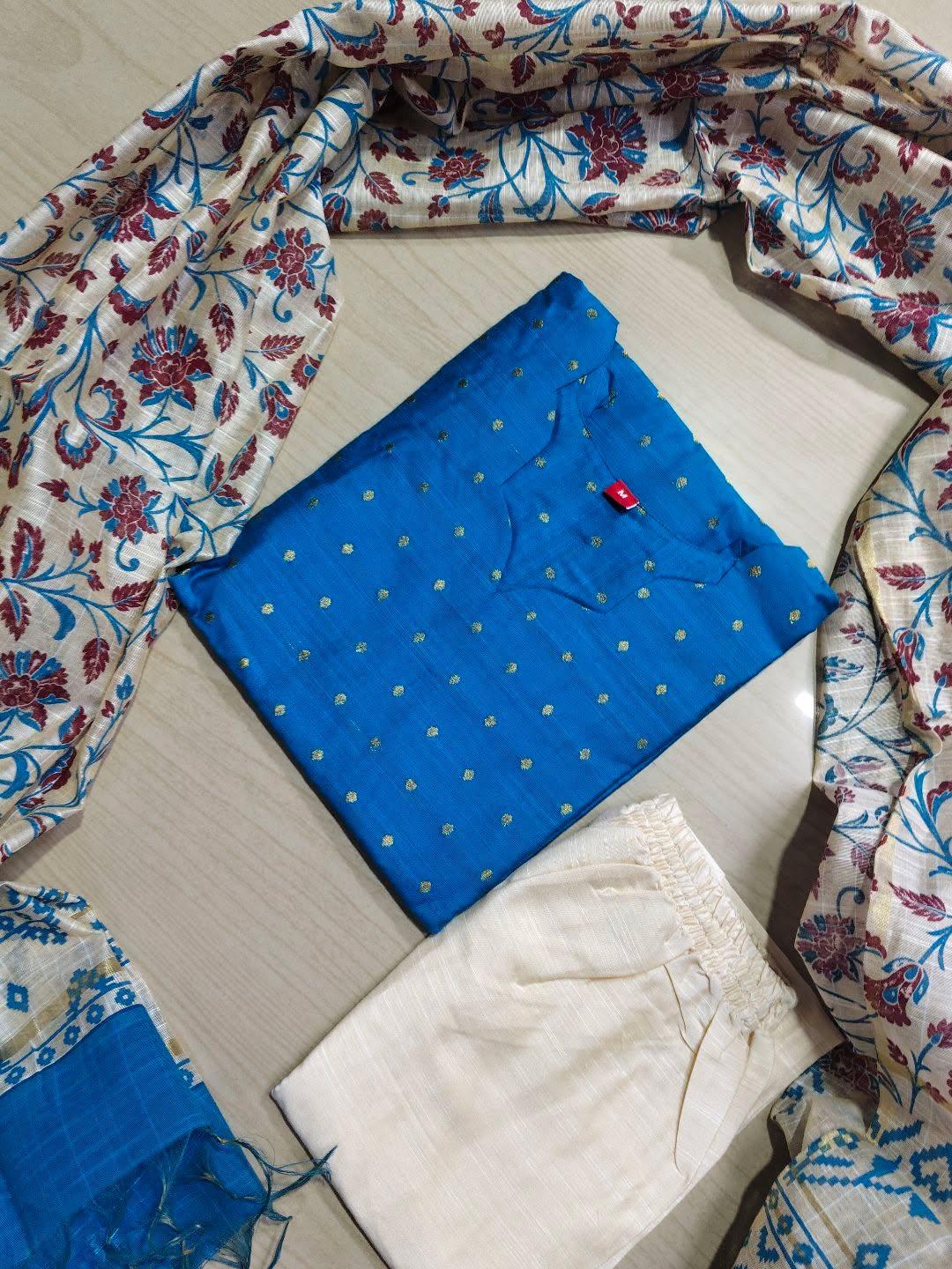 Raw Silk Kurti  Set EW102