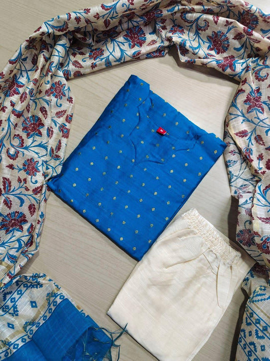 Raw Silk Kurti  Set EW102