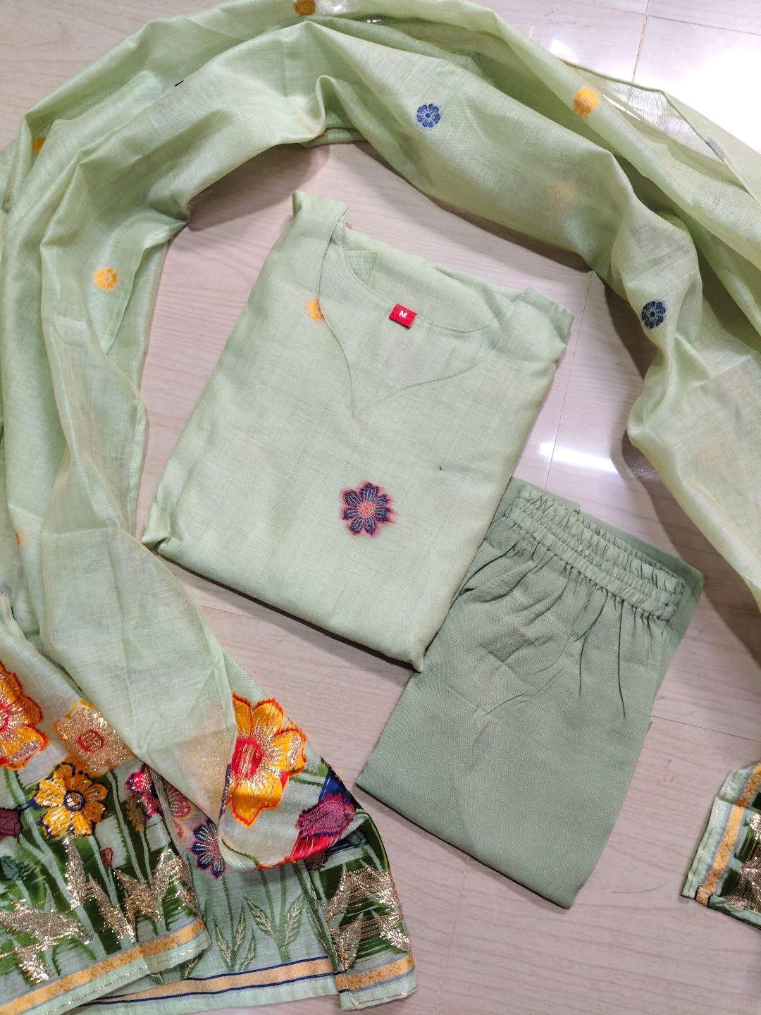 Premium Jamdani Kurti  Set EW104
