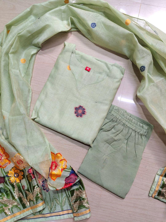Premium Jamdani Kurti  Set EW104