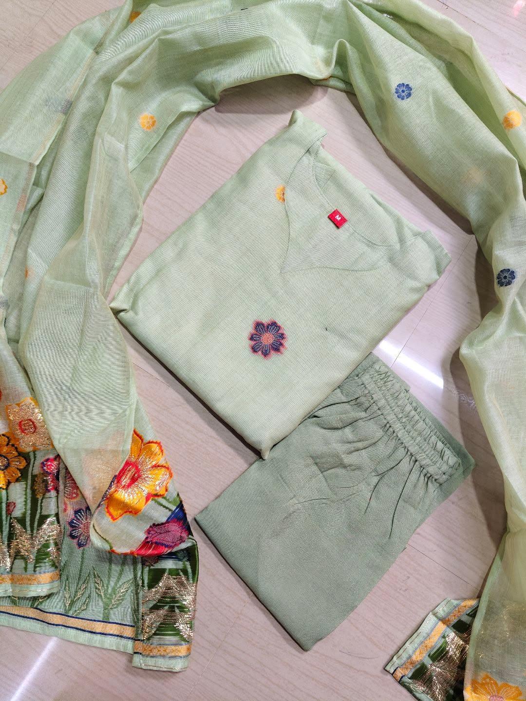 Premium Jamdani Kurti  Set EW104