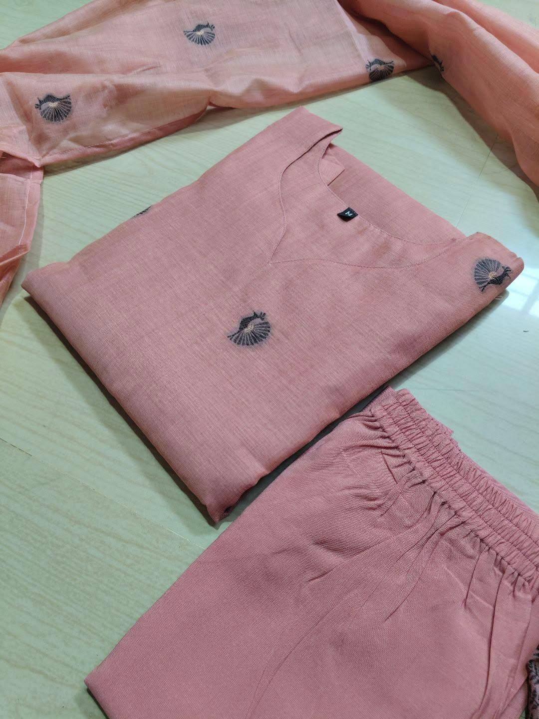 Premium Jamdani Kurti  Set EW106