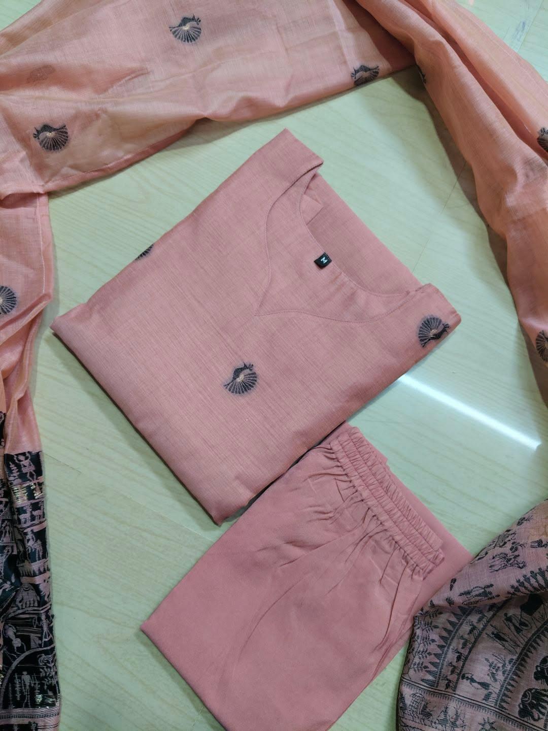 Premium Jamdani Kurti  Set EW106
