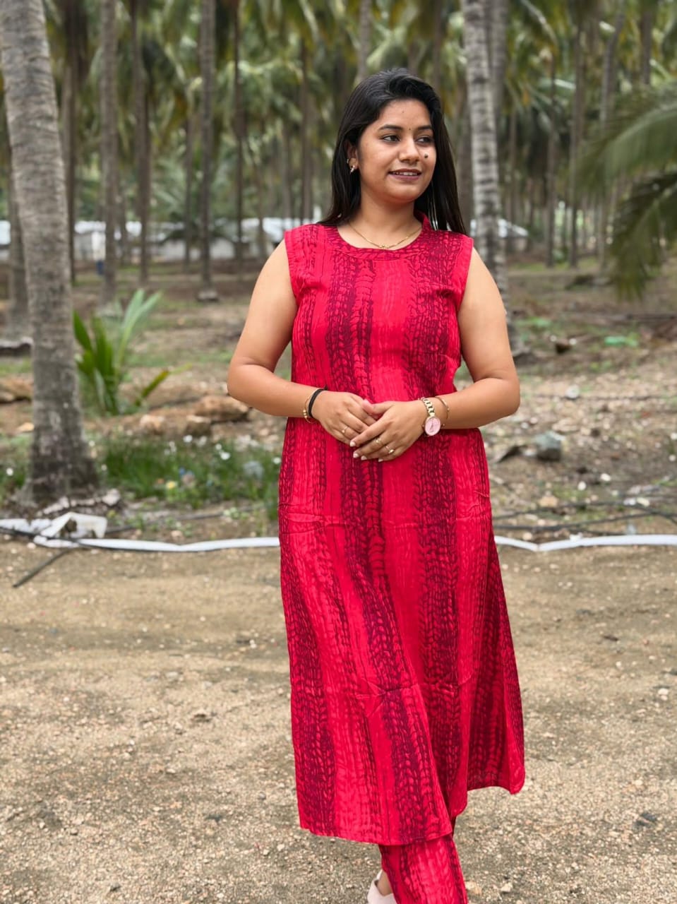 Premium Rayon A Line Kurti  VP66 (Sleeve Attached Inside)