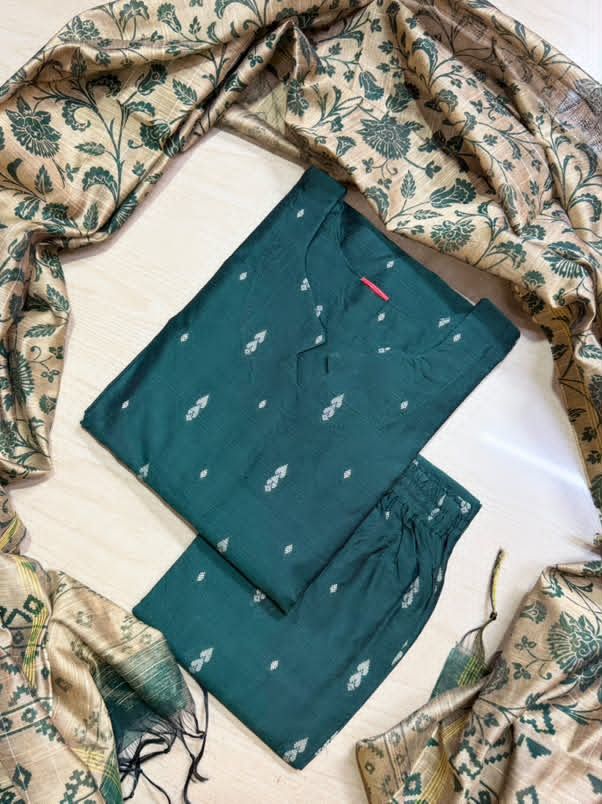 Raw Silk Kurti  Set EW161