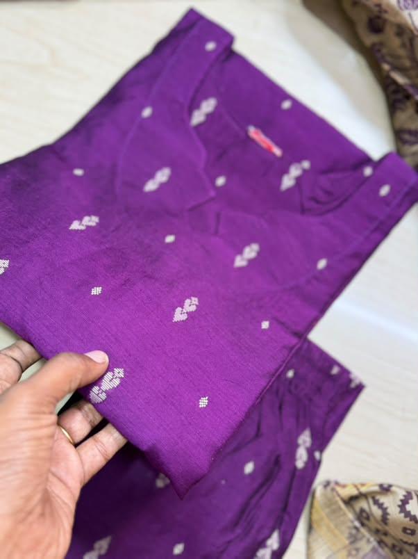 Raw Silk Kurti  Set EW158