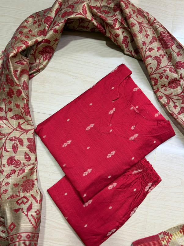 Raw Silk Kurti  Set EW156