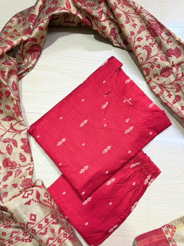 Raw Silk Kurti  Set EW156