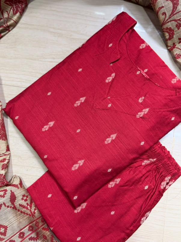 Raw Silk Kurti  Set EW156
