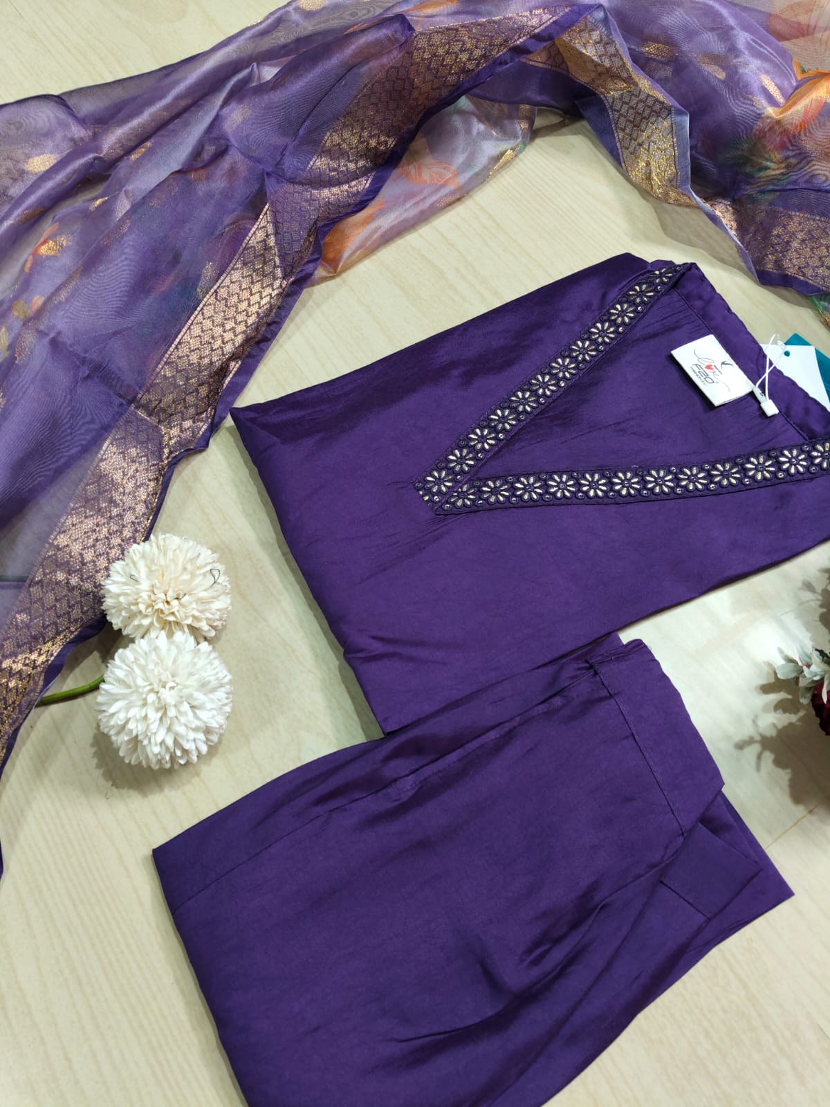 shiny dupatta set SSD01