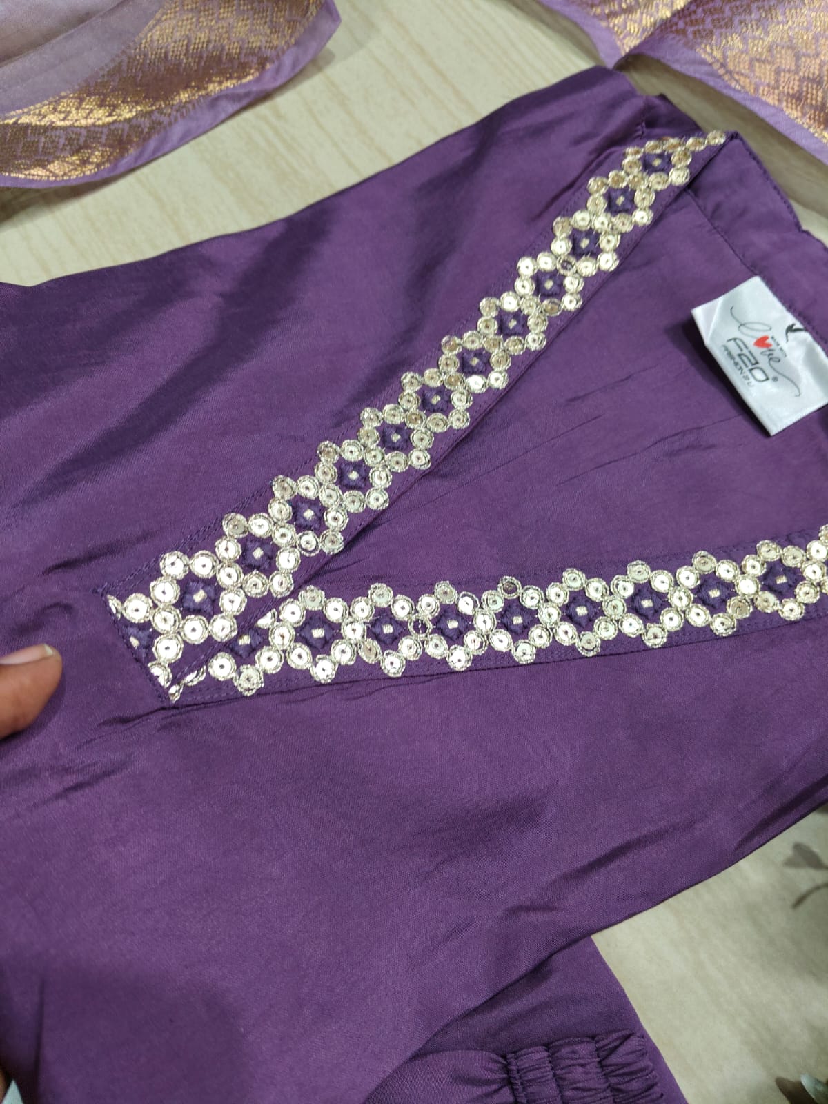 shiny dupatta set SSD02