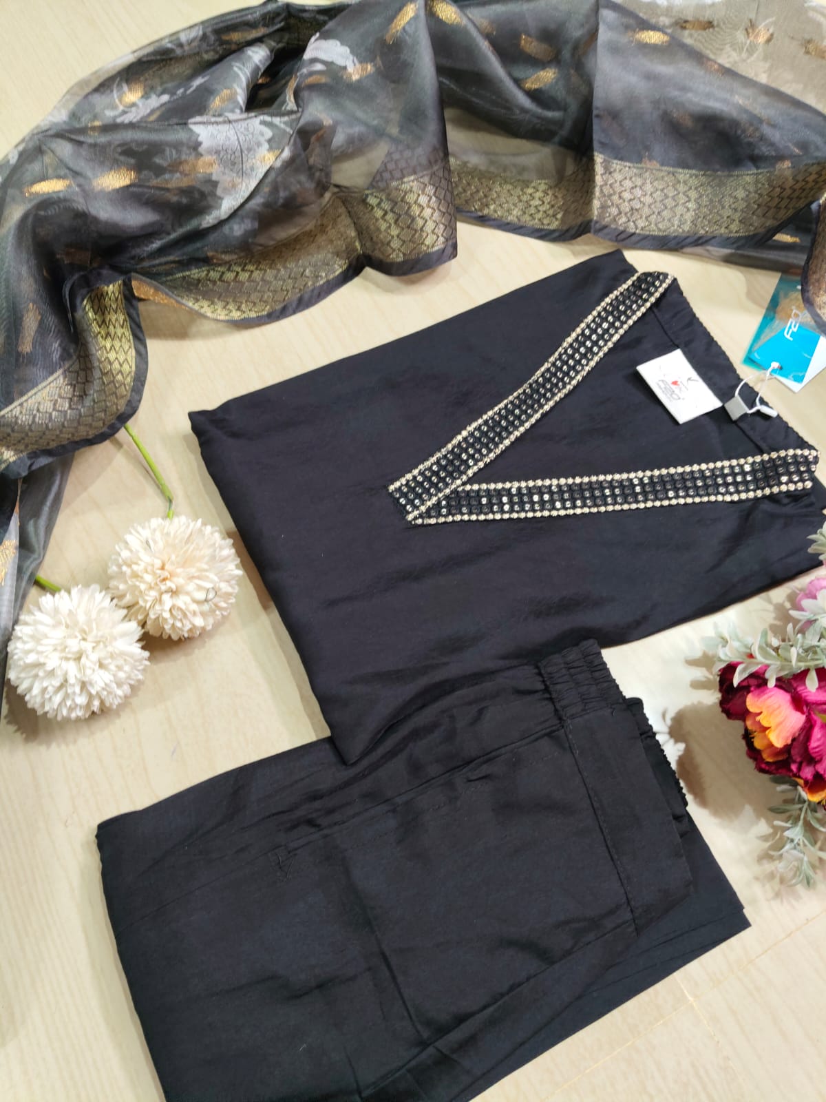 shiny dupatta set SSD10