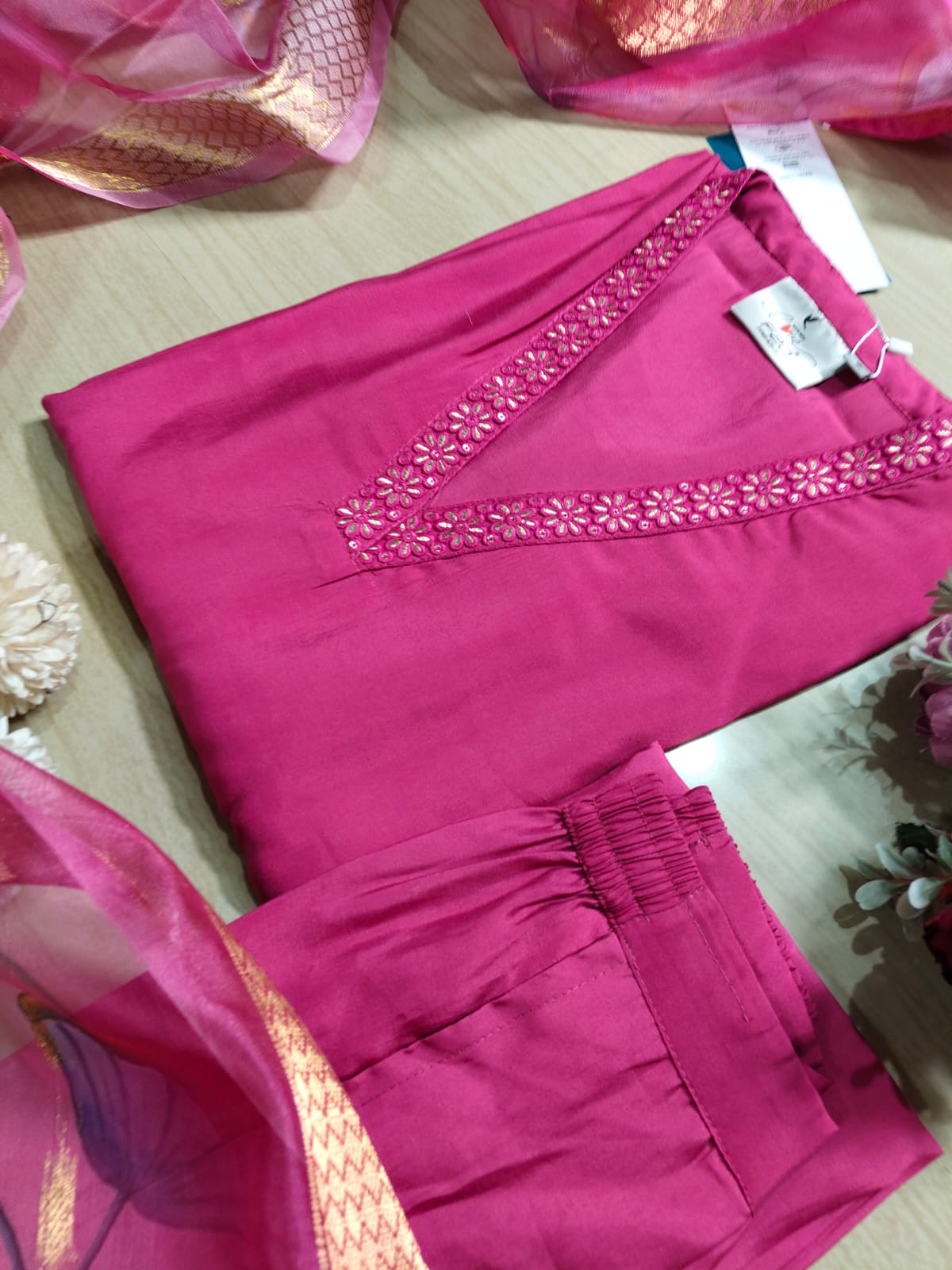 shiny dupatta set SSD11