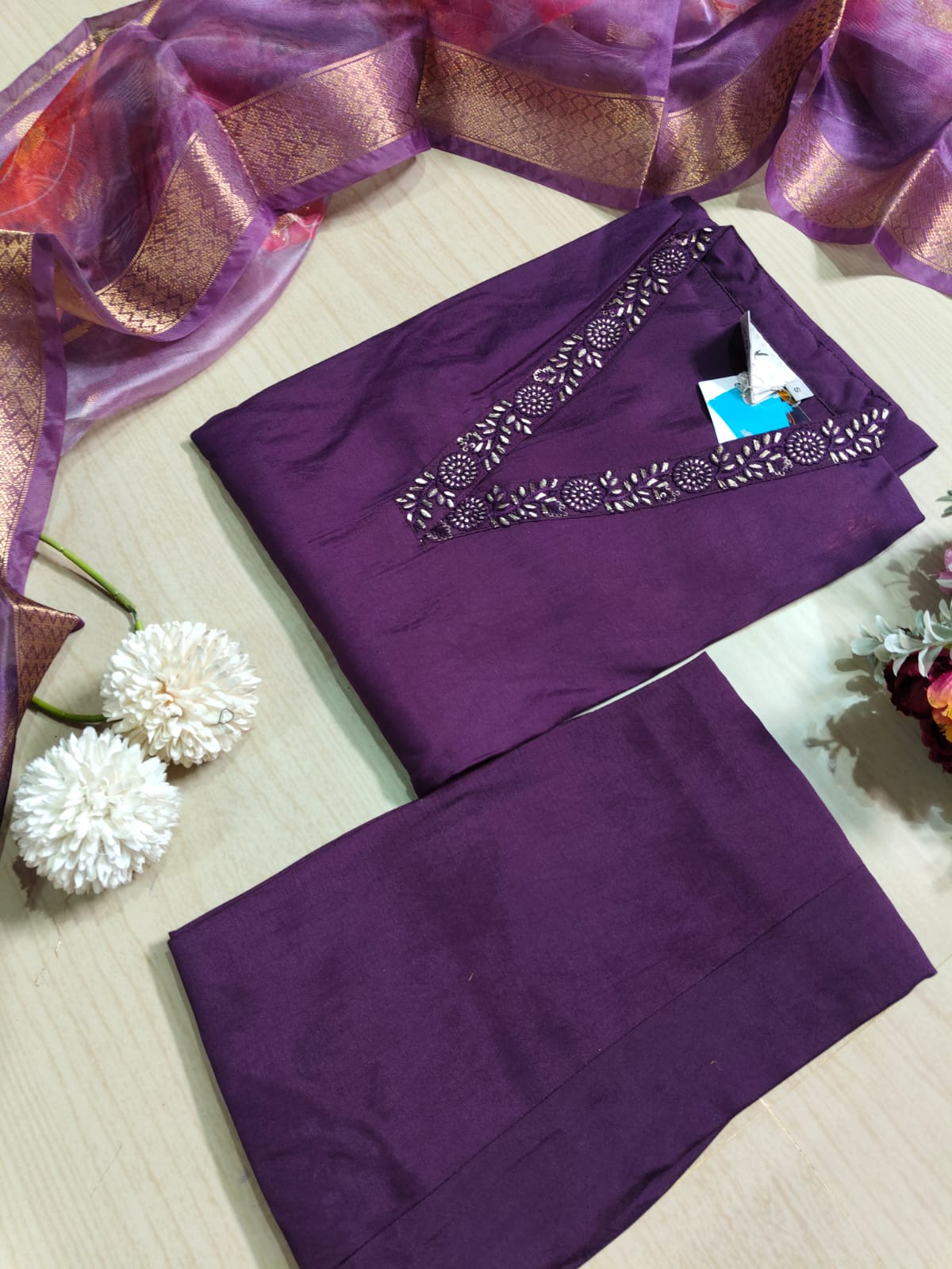 shiny dupatta set SSD05