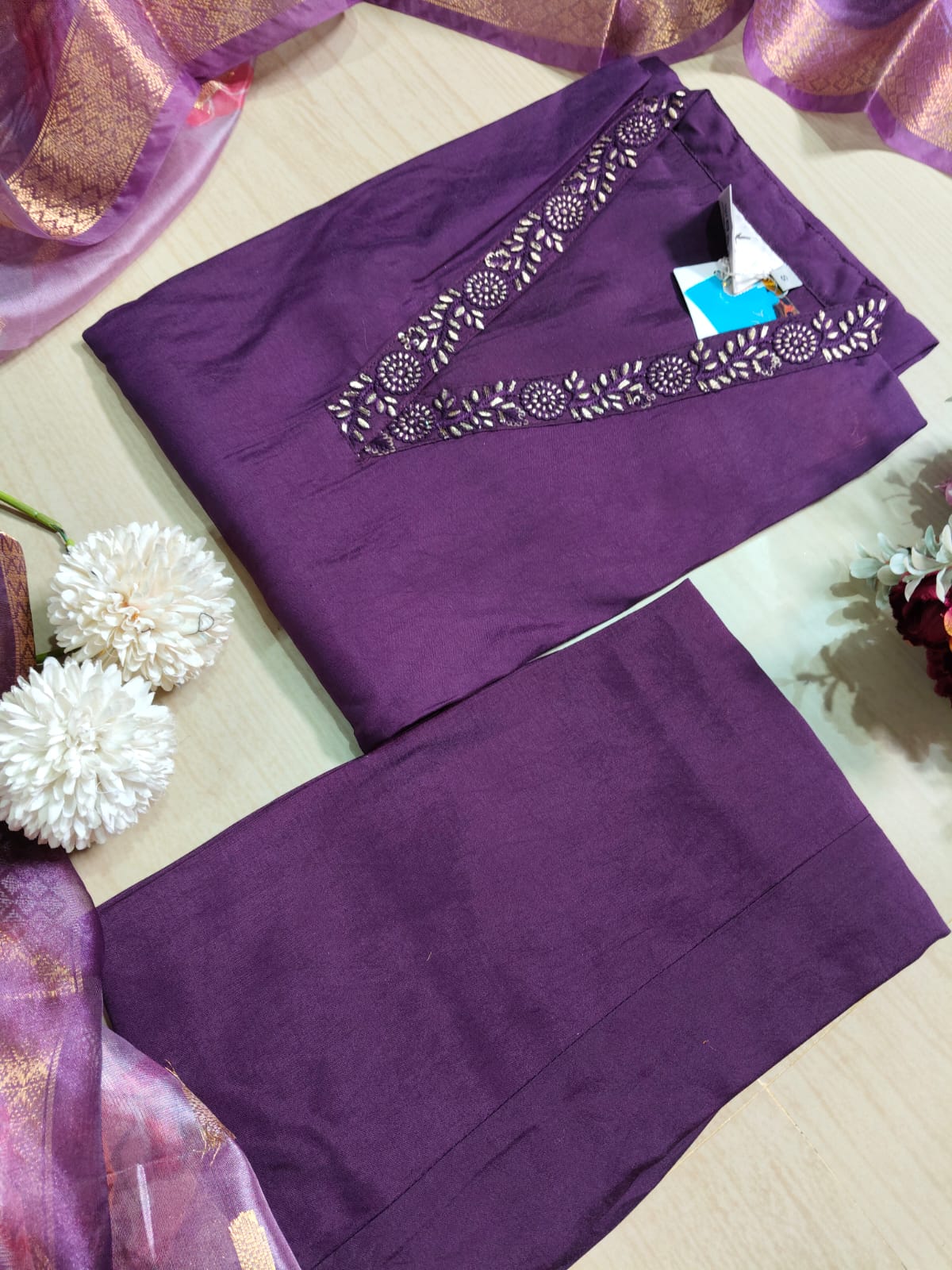 shiny dupatta set SSD05