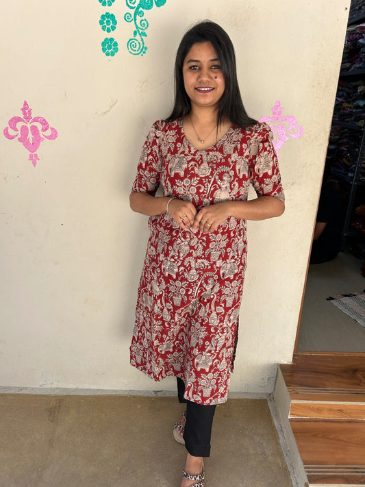 Kalamkari Kurtis KK17