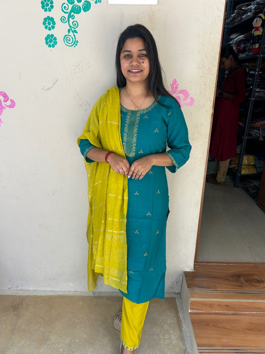 Visithra Silk Duppata Sets  VDS01
