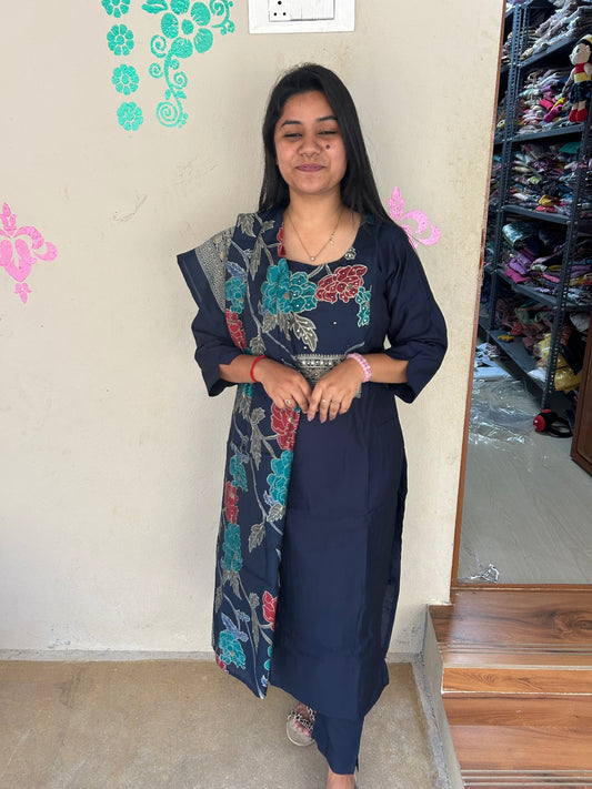 Premium Modal Chanderi Silk Kurti - CSK41