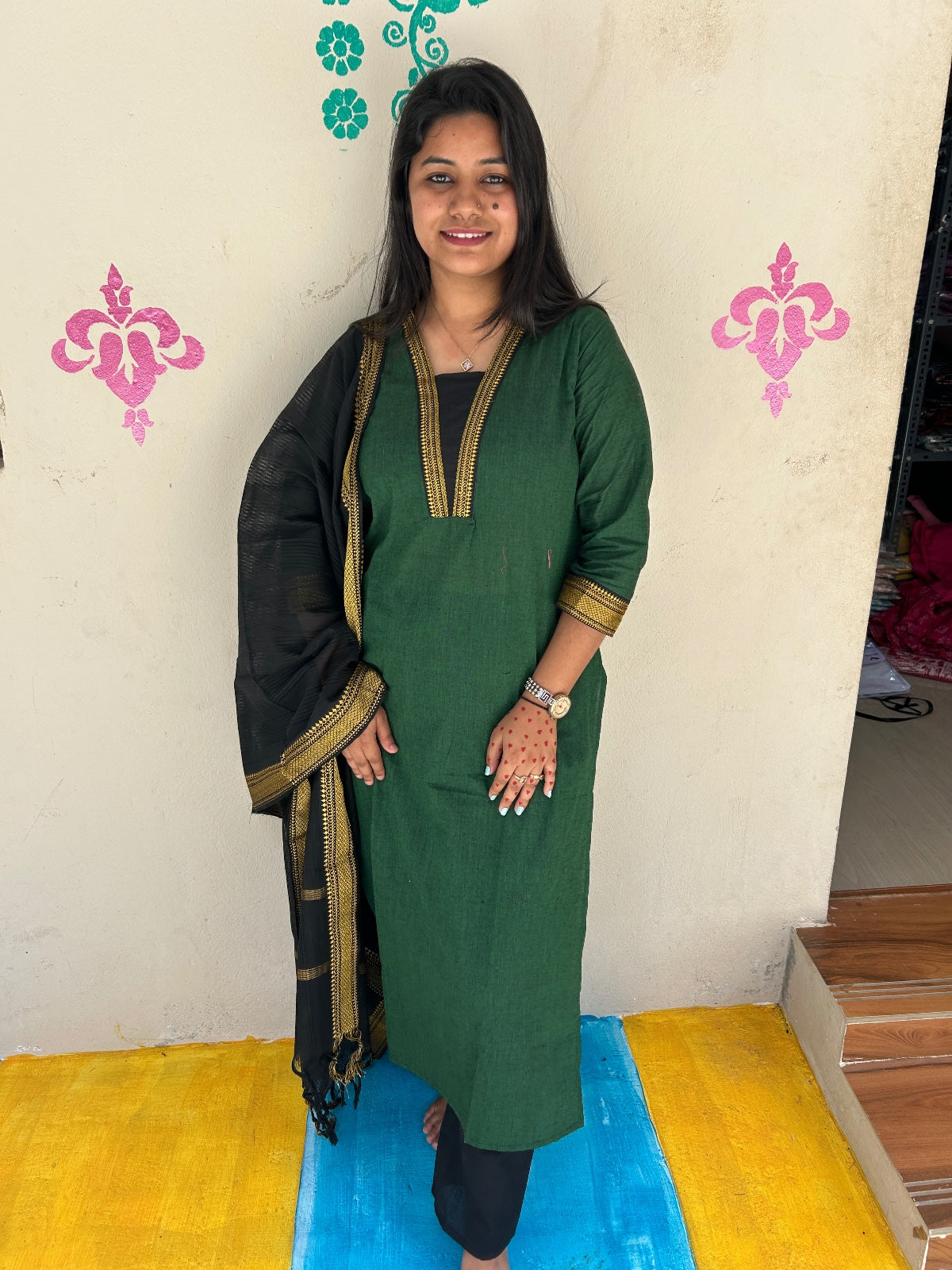 Petals Dupatta Sets - FDS68
