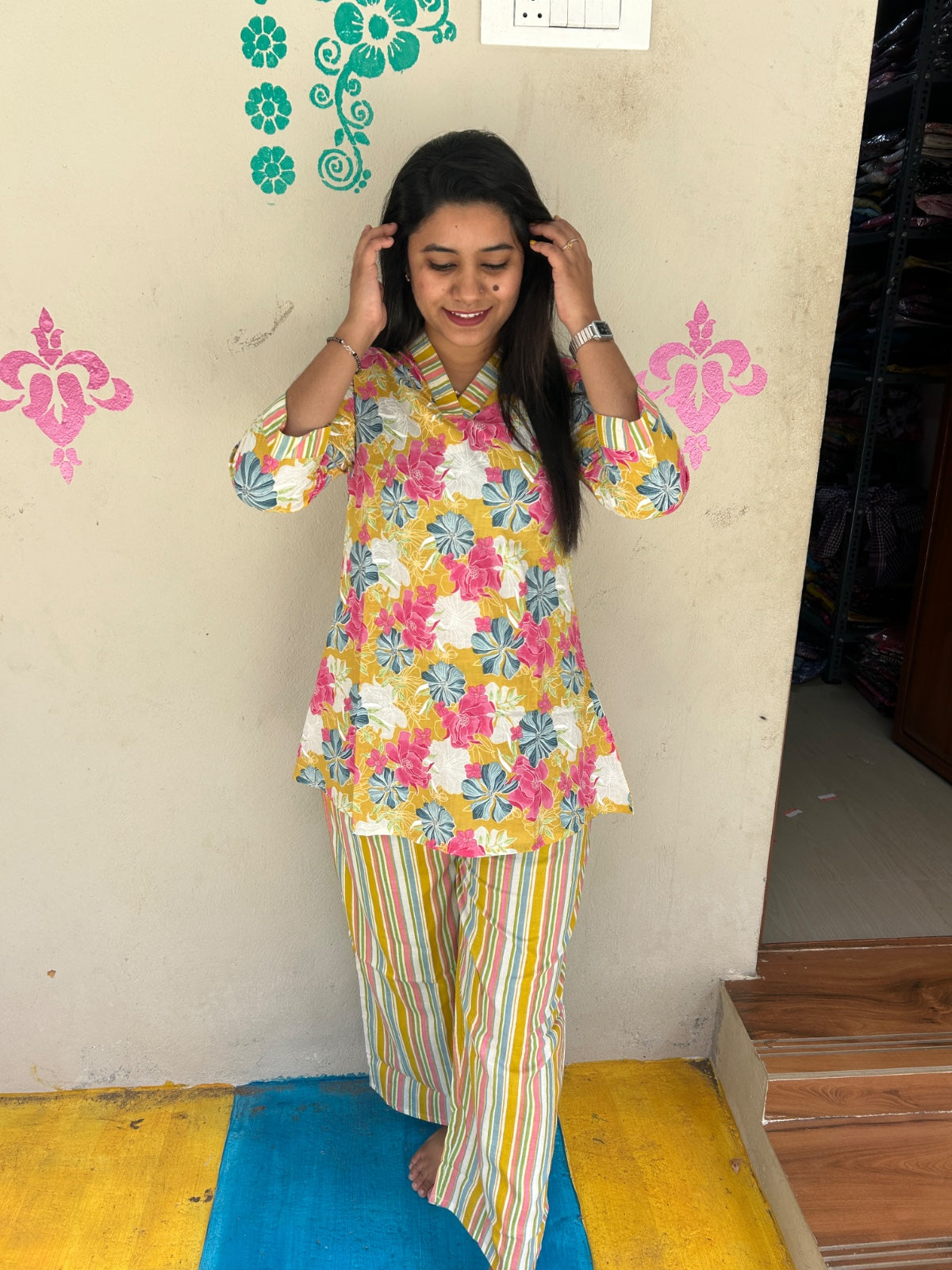 Cotton  Co-ord Sets ( night suits )  NSC185