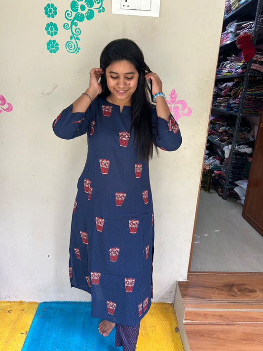 A-Line Cotton Kurti  AL216