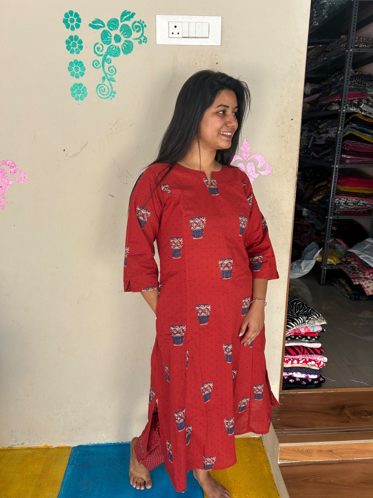 A-Line Cotton Kurti  AL218