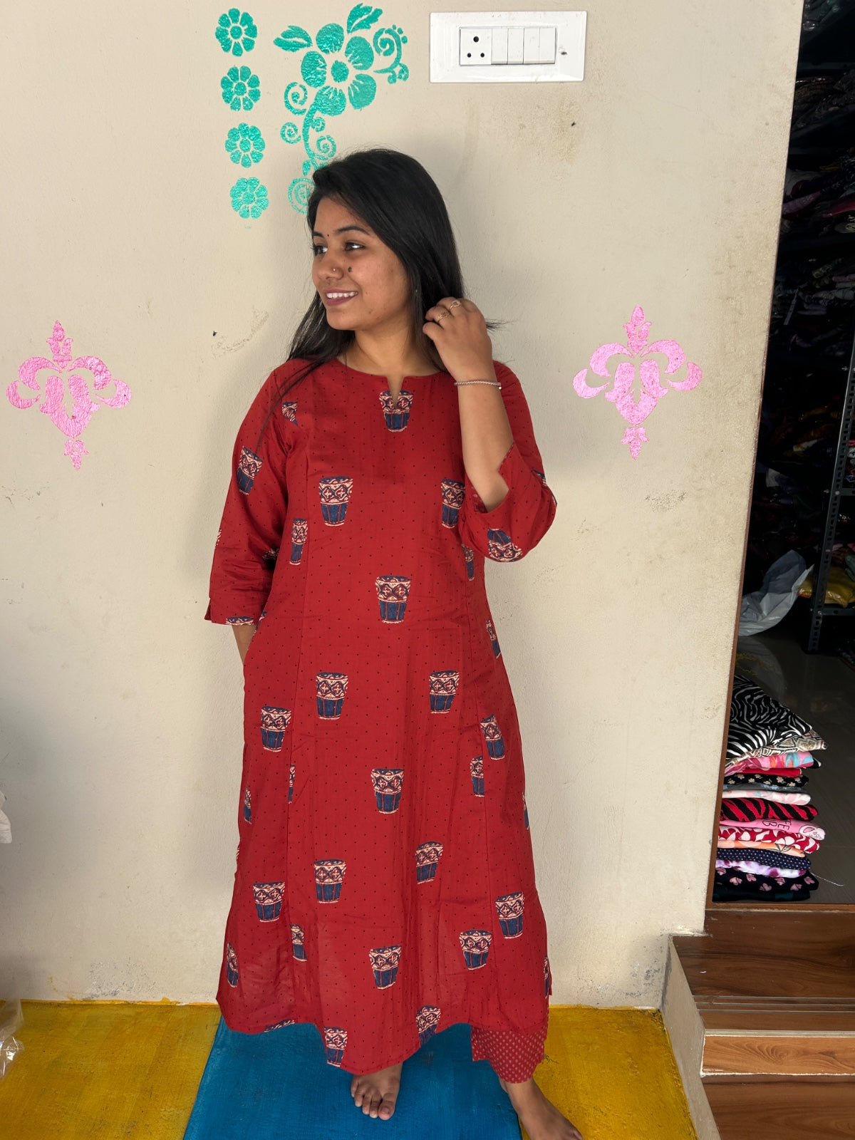 A-Line Cotton Kurti  AL218