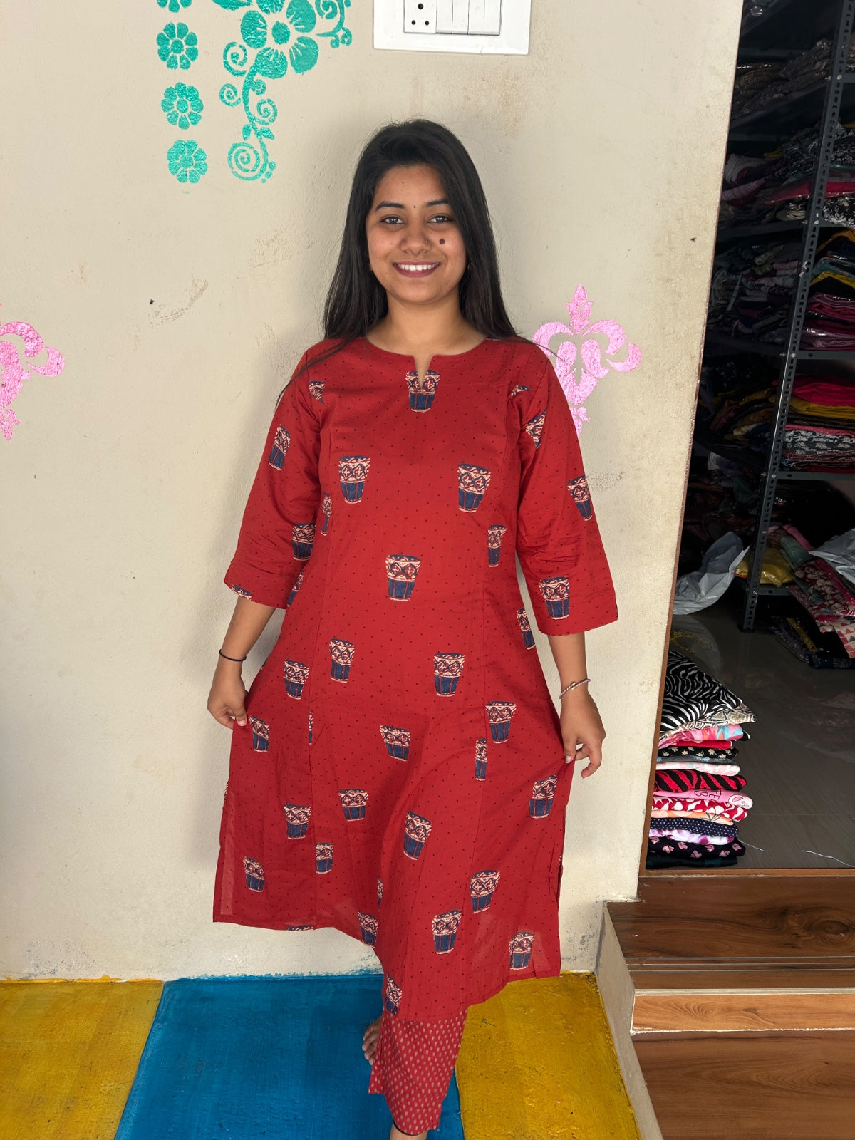 A-Line Cotton Kurti  AL218