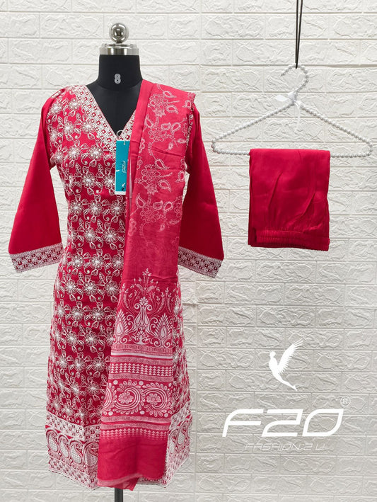 shiny dupatta set SSD16