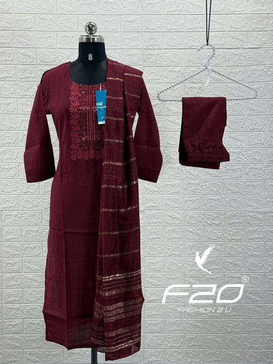 Premium Shiny Vetican Silk Kurti - SVK27