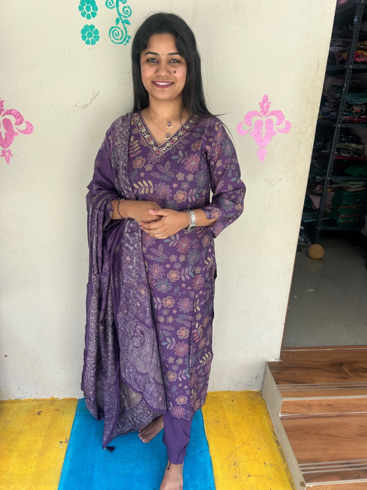 Premium Modal Chanderi Silk Kurti - CSK26