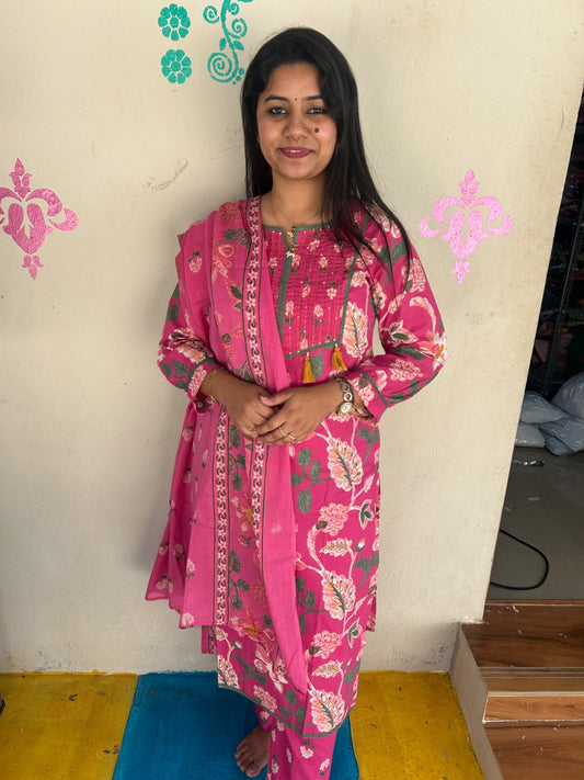 Budgeted Cotton 3 Piece Set - BC114