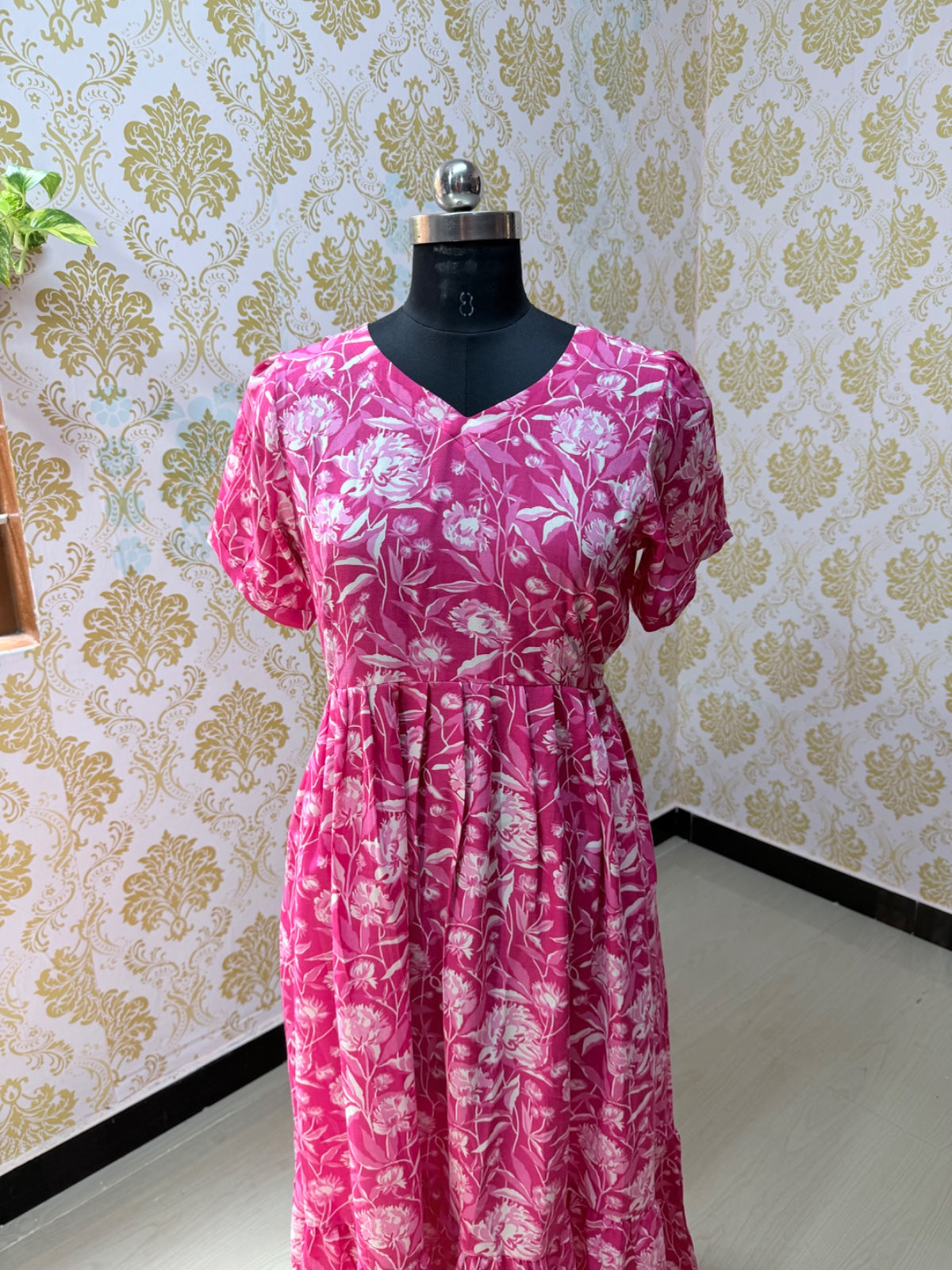 Cotton Floral Frock - CFF109