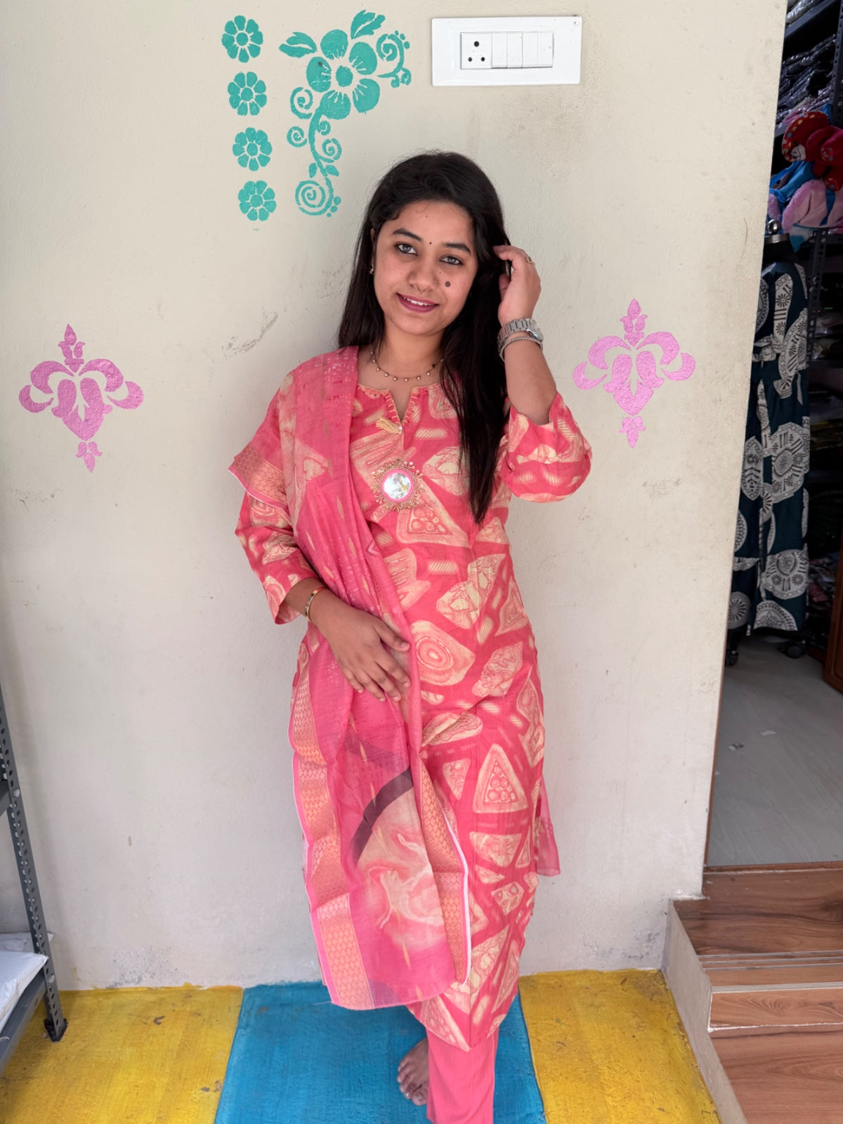 Premium Shiny Vetican Silk Kurti - SVK49
