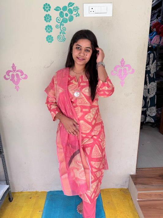 Premium Shiny Vetican Silk Kurti - SVK49