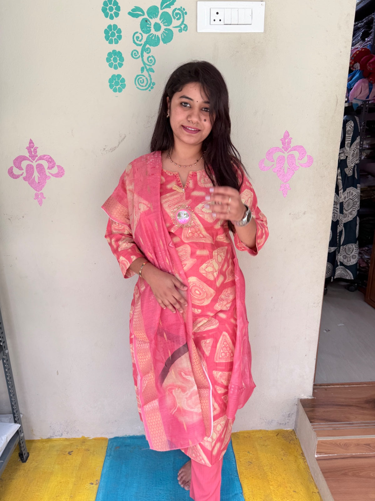 Premium Shiny Vetican Silk Kurti - SVK49