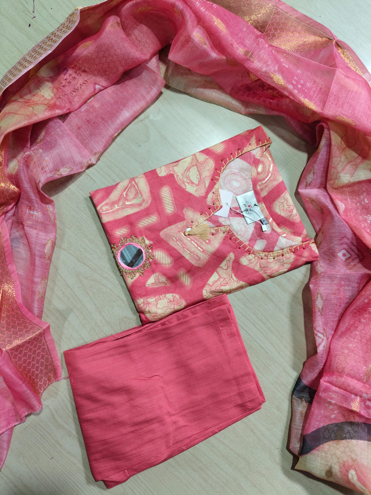 Premium Shiny Vetican Silk Kurti - SVK49