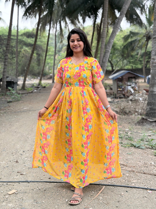 Georgette Floral Frock GFF39