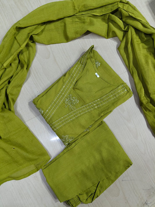 Cotton Floral Anarkali  -  AS46