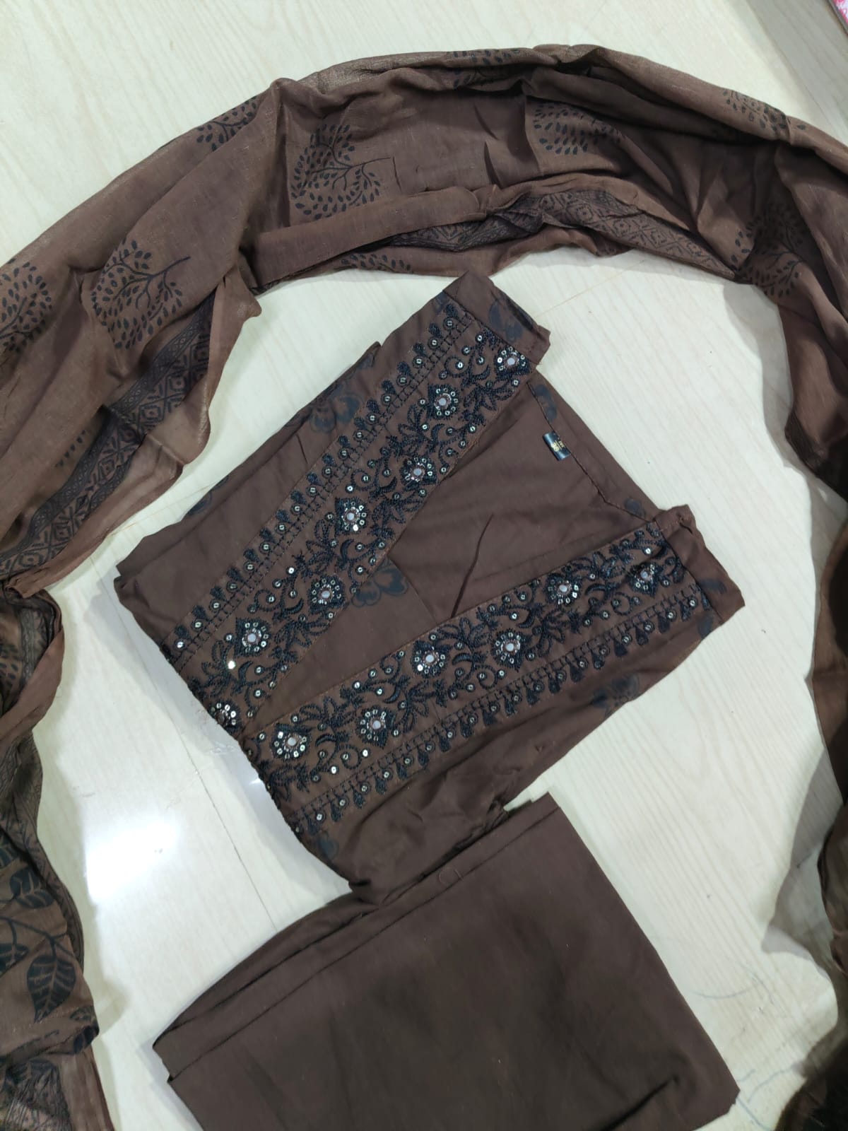 Cotton Floral Anarkali  -  AS40