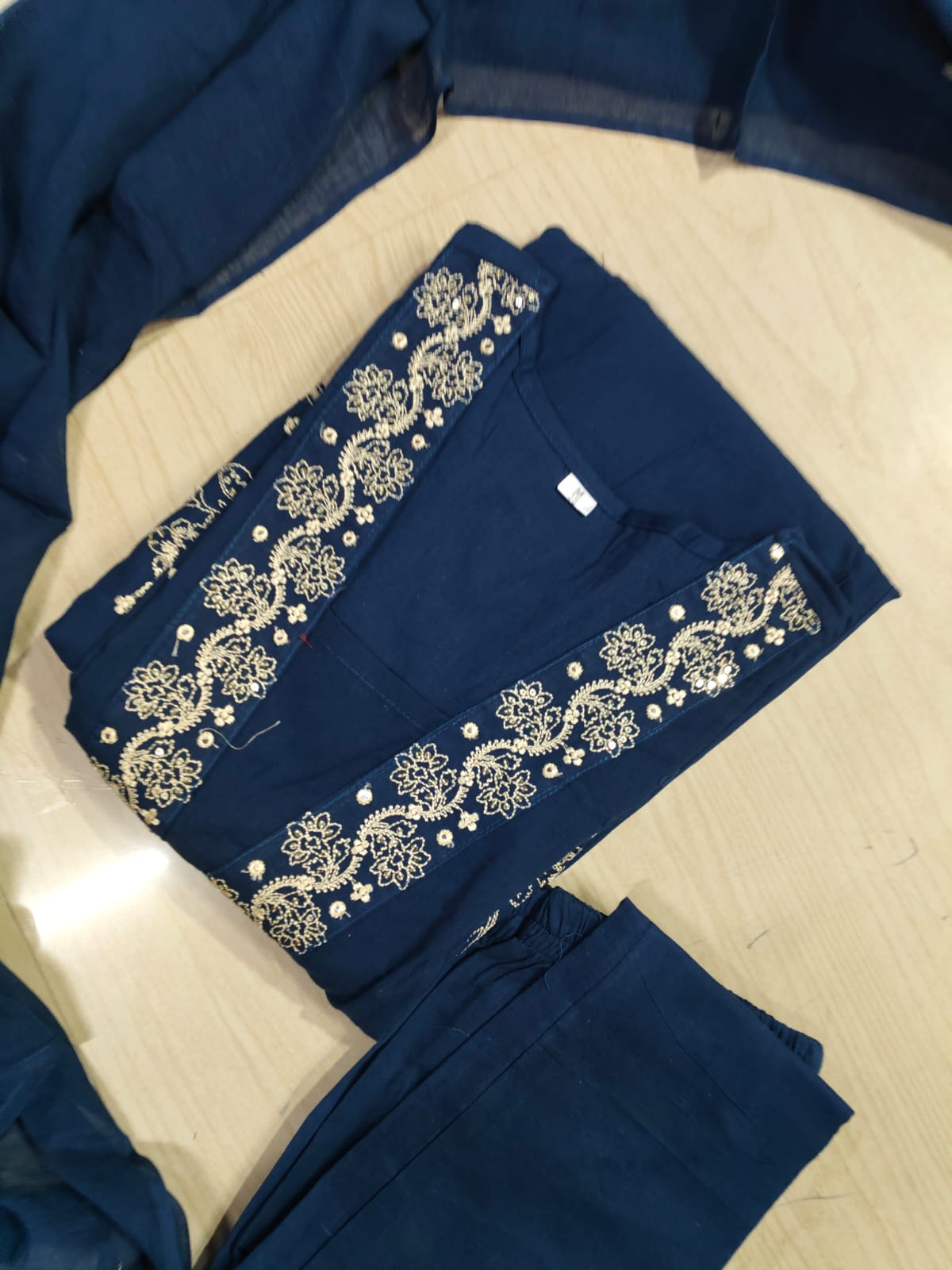 Cotton Floral Anarkali  -  AS43