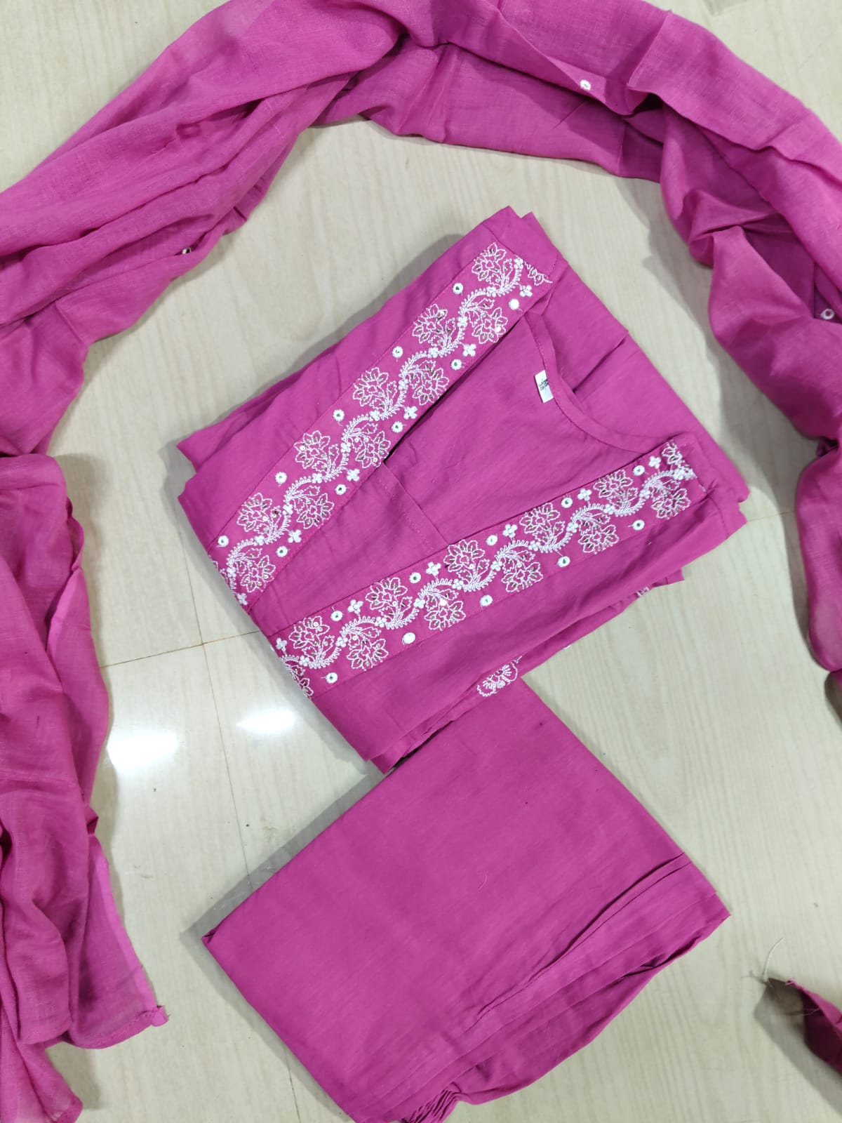 Cotton Floral Anarkali  -  AS47