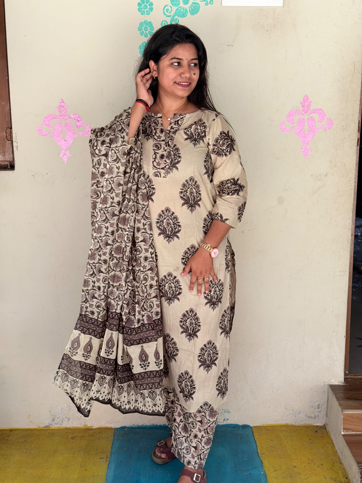 Petals Dupatta Sets  FDS260