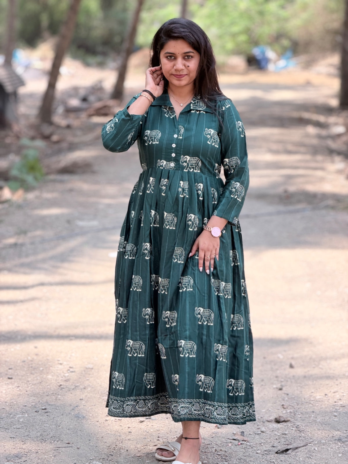 Premium Muslin Frock  CFF136